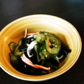 nammy's cooksnap of when they made きゅうりとわかめのまろやかな酢の物.