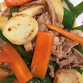 boorand's cooksnap of when they made エリンギ主役の豚肉と里芋の甘辛炒め.