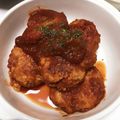 ぱりっさ's cooksnap of when they made トマト缶で絶品！おからハンバーグ煮込み♪.