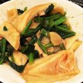 yorisaku♡'s cooksnap of when they made たけのこと小松菜の炒め物～バター風味～.