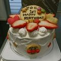 YU☆ＹＯ's cooksnap of when they made スポンジふわふわフルーツケーキ5号用.