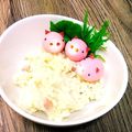 ❊プゥ❊'s cooksnap of when they made うずらの卵でピンクのぶたさん♪キャラ弁に.