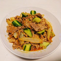 あんぱん◎'s cooksnap of when they made 簡単過ぎるきゅうりと豚肉のキムチの素炒め.