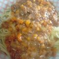 さとLOVE's cooksnap of when they made 簡単ミートスパゲティー.