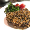 わ五助's cooksnap of when they made メカジキの二色胡麻揚げ.