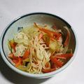 うどん県☆'s cooksnap of when they made レタスとハムと素麺でチャンプルー.