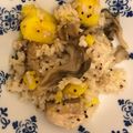 Fionarao's cooksnap of when they made 鶏胸肉・舞茸・さつまいもの混ぜご飯.