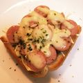 ラクラクダ's cooksnap of when they made 朝食に♪おやつに♪お好み焼き風トースト♪.