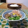ダイナマイト漆黒's cooksnap of when they made いぶりがっこ納豆.