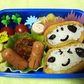 ♪あっちょあっちょ♪'s cooksnap of when they made スヌーピーキャラ弁★いなり 簡単.
