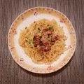 ❥❥Jasmine's cooksnap of when they made ✿豚肉の塩焼きそば♪レンジで簡単✿.