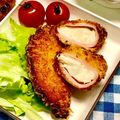 にきけん's cooksnap of when they made ポテサラ入りハムカツ.