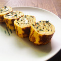 雛鳥と親鳥's cooksnap of when they made 海苔と胡麻とチーズの卵焼き.