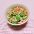 まあまま☆0403's cooksnap of when they made スナップエンドウと人参のツナマヨ和え.