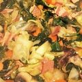 marwee's cooksnap of when they made セロリと春キャベツのベーコン炒め.
