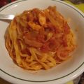 uetsuki's cooksnap of when they made 海老トマトクリームスパゲッティー.