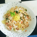 ★サンセット★'s cooksnap of when they made たくあん と しらすと大葉の炒飯.