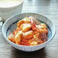 ぽむぽむまりん's cooksnap of when they made チキンと茄子のピリ辛アラビアータ煮込み☆.