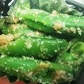 クックTYHA1O☆'s cooksnap of when they made スナップエンドウの胡麻和え お弁当にも.
