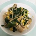 さっぱ先生's cooksnap of when they made 卵モヤシ青梗菜ニラ豚肉のピリ辛炒め.
