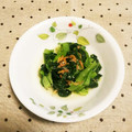 シビシビさん's cooksnap of when they made 簡単あと一品♪青菜炒め〜桜海老風味〜.