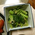 マラガの空's cooksnap of when they made めんつゆで小松菜の胡麻和え.