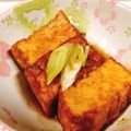 tgkachikun's cooksnap of when they made 照り焼き厚揚げ.
