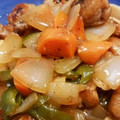 クック1KNFZL☆'s cooksnap of when they made ⅲ新たまねぎと薄切り肉で簡単酢豚.