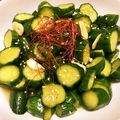 モケ缶's cooksnap of when they made すぐできるキュウリのピリ辛ポン酢漬け.
