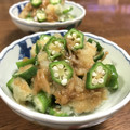 ままばなな1020's cooksnap of when they made おくらのなめたけおろし和え♡.