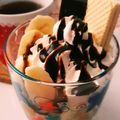 ☆megrim☆'s cooksnap of when they made 簡単！冷たいデザート♡チョコバナナパフェ.