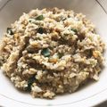 りっかさんちのレシピ's cooksnap of when they made 簡単！鮭フレークのパラパラ炒飯.