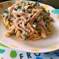 ぐりtoぐら's cooksnap of when they made 簡単！豆乳ごま麦みそクリームスパゲッティ.