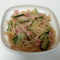 ポニーリボン's cooksnap of when they made きゅうりとベーコンの和風スパ☆.