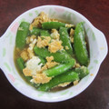 M3doors111's cooksnap of when they made 簡単･春の絹さや卵とじ.