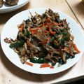 あると2904's cooksnap of when they made 俺流！茗荷とブナシメジの豚肉ポン酢炒め.