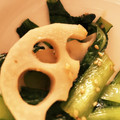 あおちゃんすの部屋's cooksnap of when they made 蓮根小松菜炒め.