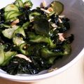 あさここなっつ's cooksnap of when they made わかめときゅうりのツナ缶和え☆お弁当にも.