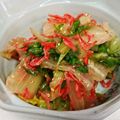 nabeko28's cooksnap of when they made レタスと桜えびの塩だれ和え。.