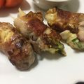 mnars's cooksnap of when they made ポテトサラダ残りをリメイク♥️豚肉巻き.