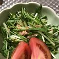 sumire's cooksnap of when they made タレが激ウマ、水菜とツナのサラダ♬.