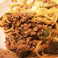 ぽりたんたん's cooksnap of when they made 挽き肉と玉ねぎのパスタ！.