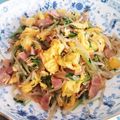 こともみ's cooksnap of when they made 豆苗とモヤシとベーコンの炒め物.