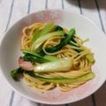 えりりんちゃん♡'s cooksnap of when they made 小松菜とベーコンの和パスタ☆柚子胡椒風味.