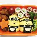 しばっち48's cooksnap of when they made 意外と簡単☆ミニオンのおにぎり弁当.