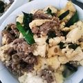 choco831's cooksnap of when they made ちぎり豆腐と挽肉の炒め物.