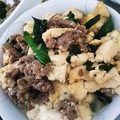 choco831's cooksnap of when they made ちぎり豆腐と挽肉の炒め物.