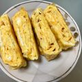 クック4P73QB☆'s cooksnap of when they made 食べるラー油 アレンジ 卵焼き.