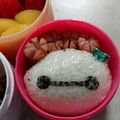 ayaayanocchi's cooksnap of when they made 超簡単キャラ弁 ベイマックス ツムツム.