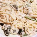 ♡46猫JC♡'s cooksnap of when they made ほうれん草とベーコンのクリームパスタ.